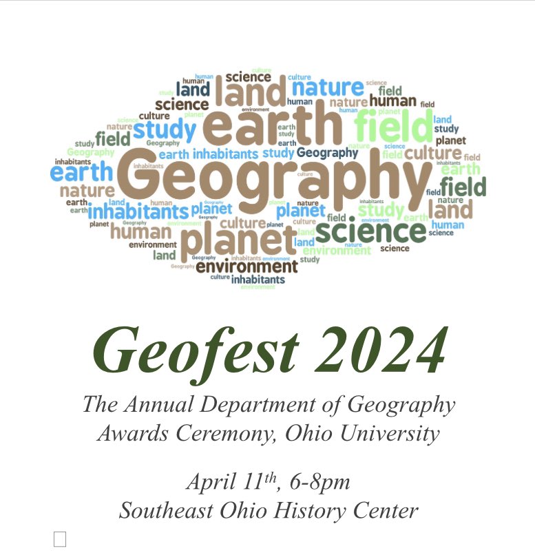 Ohio University Geography tweet media