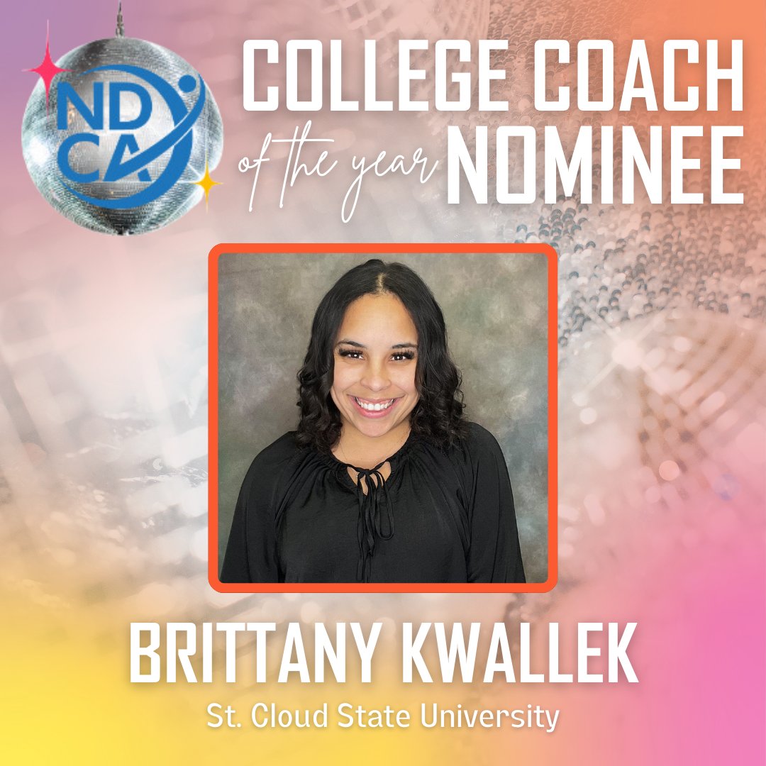 Congrats to St. Cloud State University Dance Team’s head coach Brittany Kwallek, who has been named as a College Coach of the Year finalist! scsu.mn/3PJqQMH