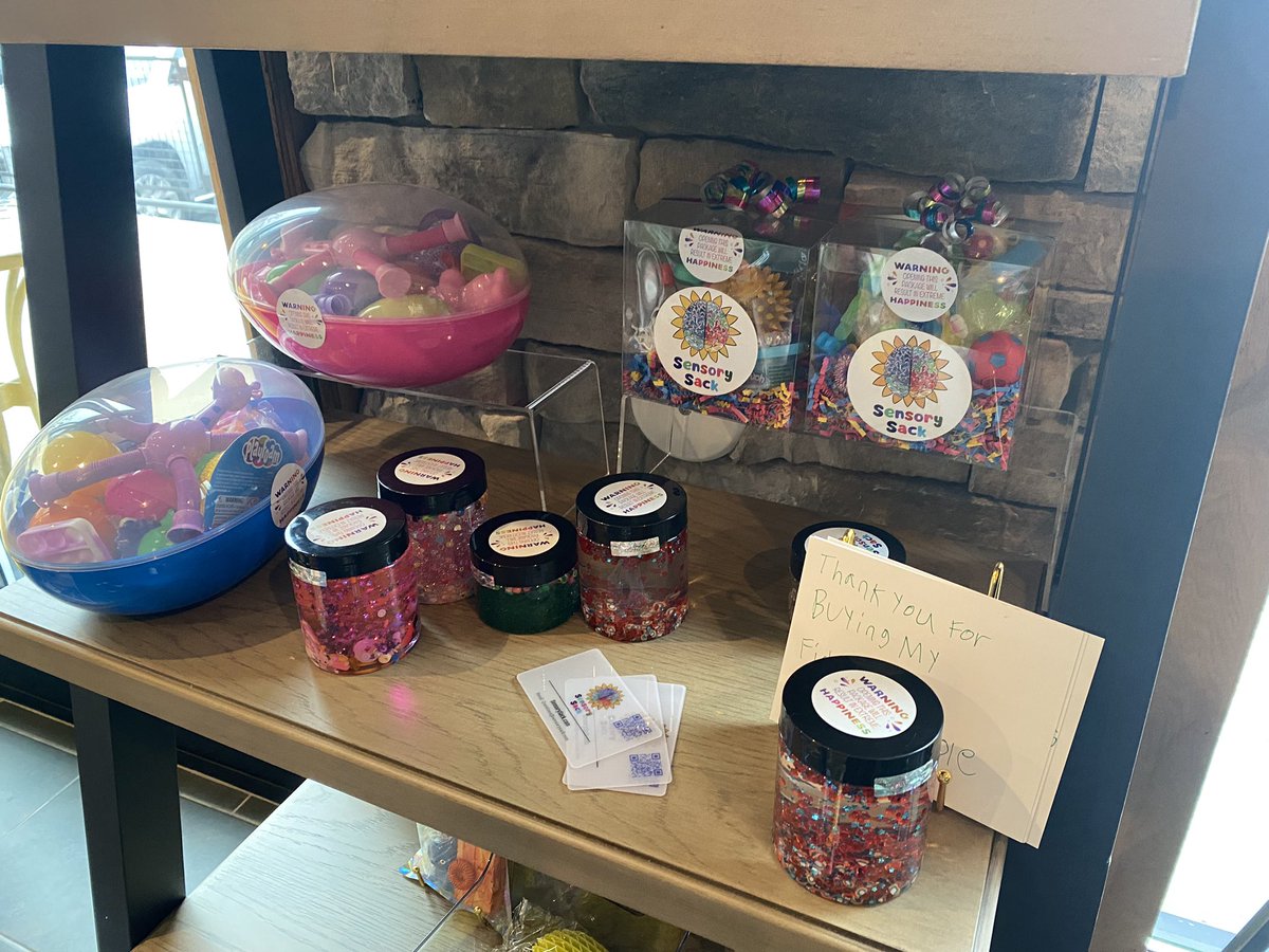 VanessaToner's tweet photo. SUCCESS coffee date at Beans and Dreams. So proud of this @FCPSMaryland SUCESS graduate for working hard at the coffee shop and making and selling these sensory fidgets!!! #coffeedate #proudteacher #fcpssuccess #fcpstogether https://t.co/NGc4Ty1bNV