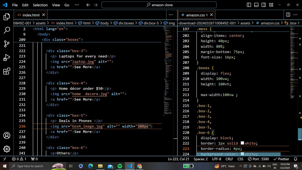 anushree_0805's tweet image. #day2ofcode Today i have added background to the site and some other functions. now some styling is there, will be completing that on day 3. 
#30Daysofcode 
#Amazon #FrontEndDeveloper