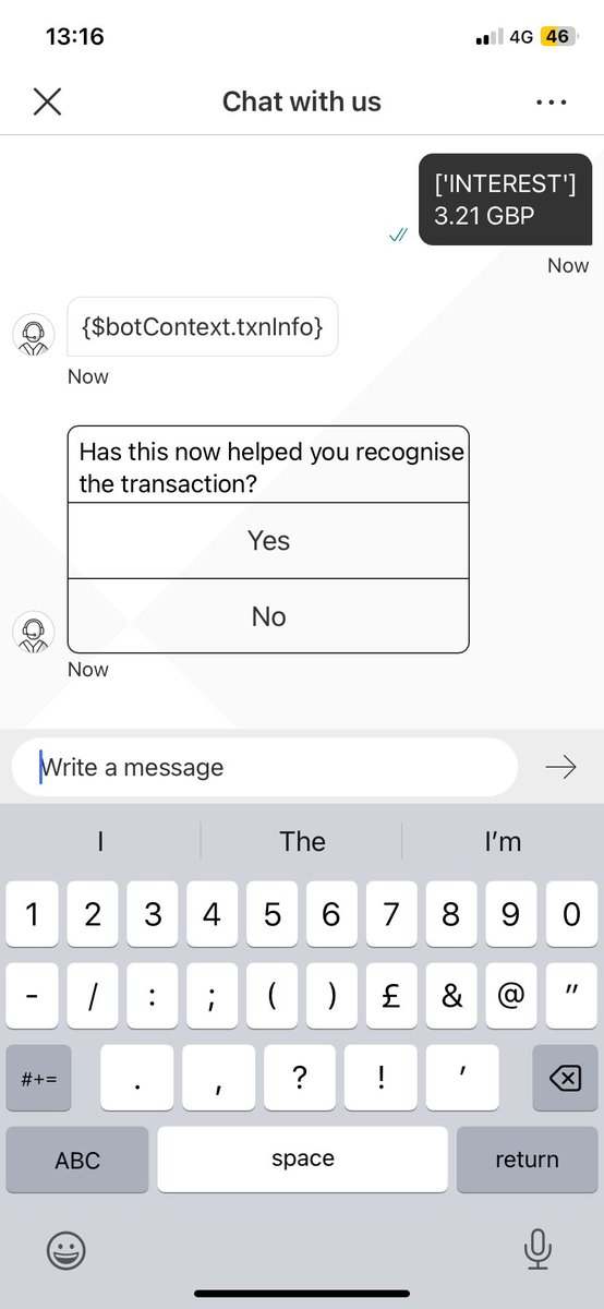 ElliottCBird's tweet image. No HSBC it didn’t 🤦‍♂️ #Chatbots #chatbotfail