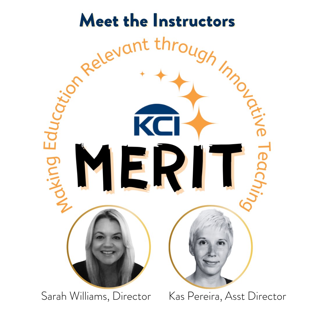 Meet the MERIT instructors Sarah Williams and Kas Pereira! Applications are now open for this fantastic program directed by two amazing people: krauseinnovationcenter.org/program/merit-… #edtechchat #innovationeducation #MERIT #KCItogether