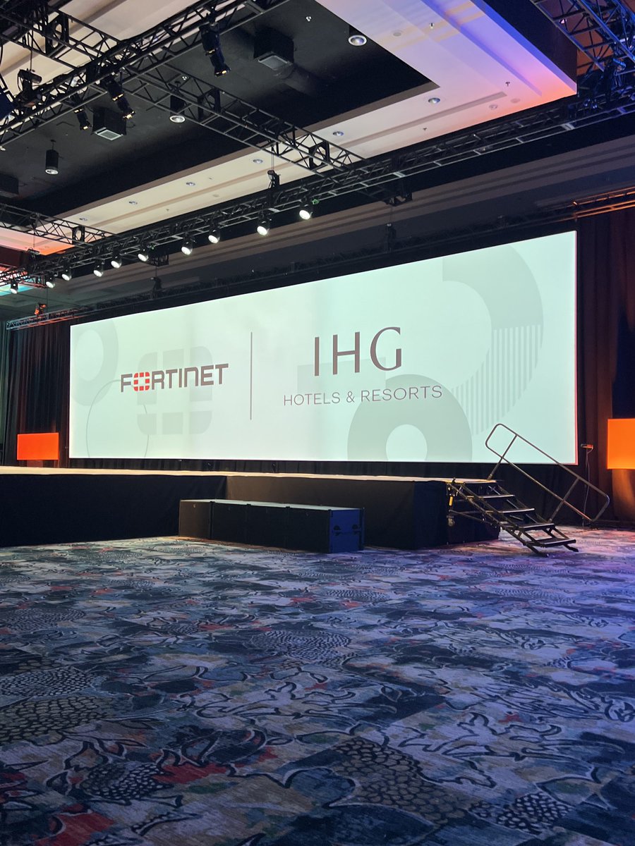 Did you know.. ⁦@IHGhotels⁩ uses ⁦@Fortinet⁩ #accelerate24