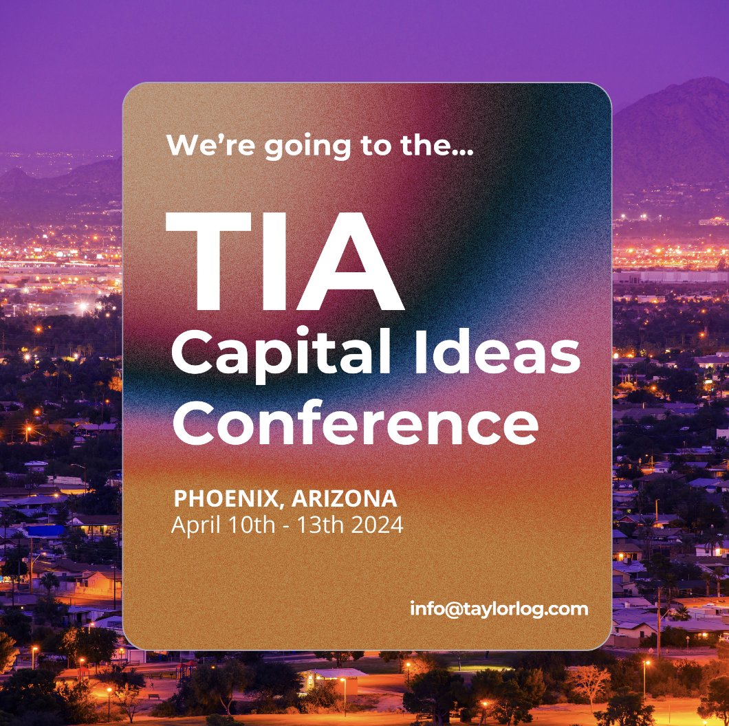 taylorlogistics's tweet photo. #TeamTaylor is gearing up for the TIA Capital Ideas Conference in Phoenix from April 10th-13th. If you're attending, let's connect! Check out our blog post for insights: https://t.co/4iwhzAGBgK

#TIAConference #TaylorLogistics #TIA2024 #TIACapitalIdeas #TIAPhoenix https://t.co/vmjBG2zUBY