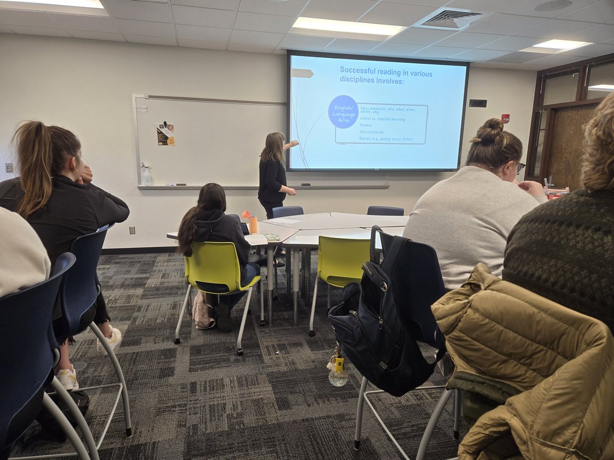 I really appreciate Dr. Carrie Tholstrup introducing students in Secondary School to disciplinary structured literacy.