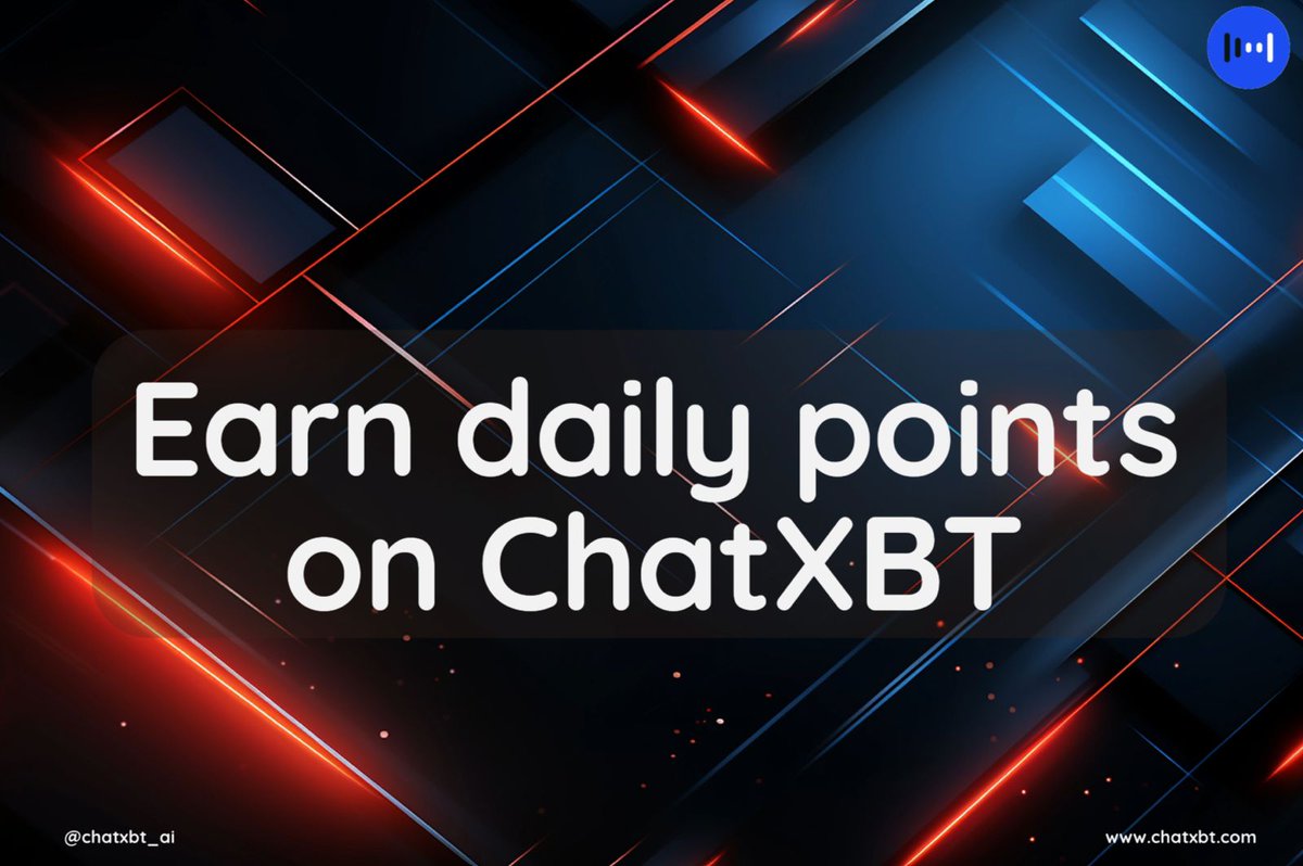 Big news! $CHATFI is shaking up web3 for the next gen with AI!

Earn points for tasks at missions.chatxbt.com to unlock a $CHATFI airdrop and exclusive perks supporting @Chatxbt_ai ecosystem!🔥🚀