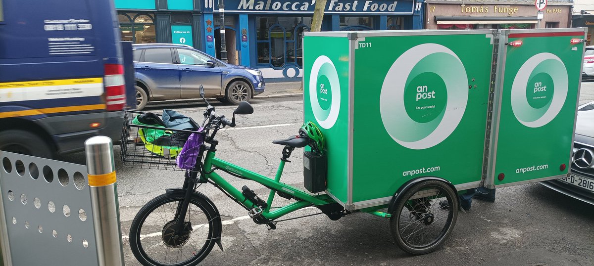 Fantastic to see these post bikes being rolled out in Gorey 😍 They are electric assist so our lovely post men and women should have no problem with the hills 😊 @WexBug