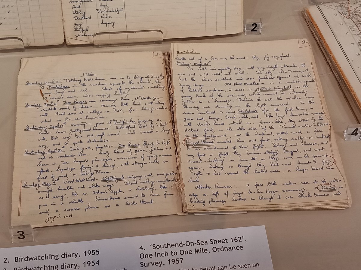 'The hardest thing of all to see is what is really there.' JAB's words are true of his diaries, notes, poetry and drafts. Go and see the real thing at @ChelmsMuseum Restless Brilliance exhibition.