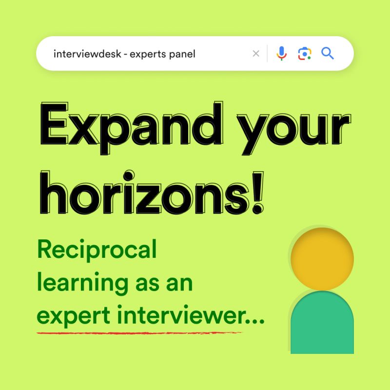 Embrace a new dimension: Elevate your skills by learning as you guide. 🌐

Cultivate expertise through shared insights and continual growth 🚀

Sign up: lnkd.in/g2wXv9mh

#InterviewExcellence  #InterviewDesk  #NewDimension  #SkillsElevation  #LearnAndGrow