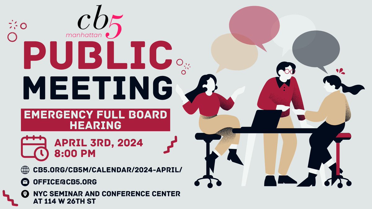 📢 Join us tomorrow night at 8:00pm for an Emergency Full Board meeting and public hearing. The agenda can be found on our website. Register here: us06web.zoom.us/webinar/regist…