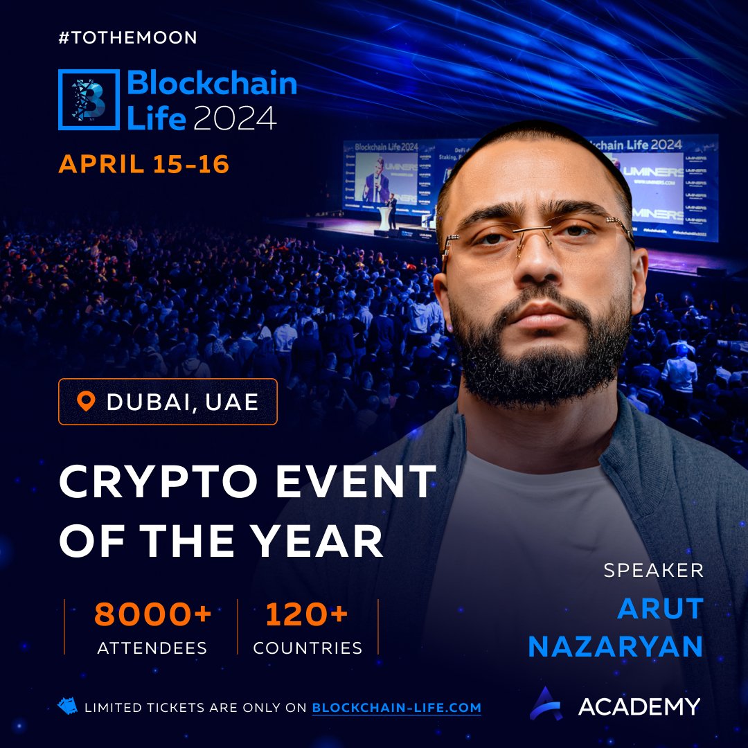 Welcome @arutmain – Angel Investor and Serial Entrepreneur as a speaker at #BlockchainLife2024 in Dubai! Join 8000+ attendees at the Crypto Event of the Year. 🎟️ Buy tickets: blockchain-life.com/asia/en/#ticke…