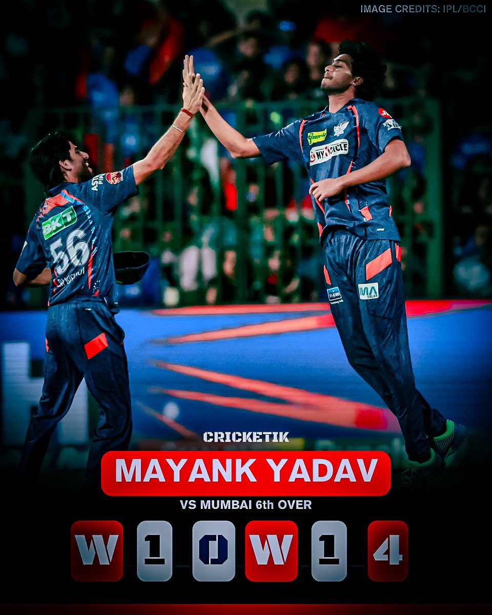 Mayank Yadav's brilliant performance with 3 wickets showcases his skill and impact on the game! 🏏👏 #MayankYadav #RCBvsLSG #CricketIK #IPL2024 #BowlingMaestro