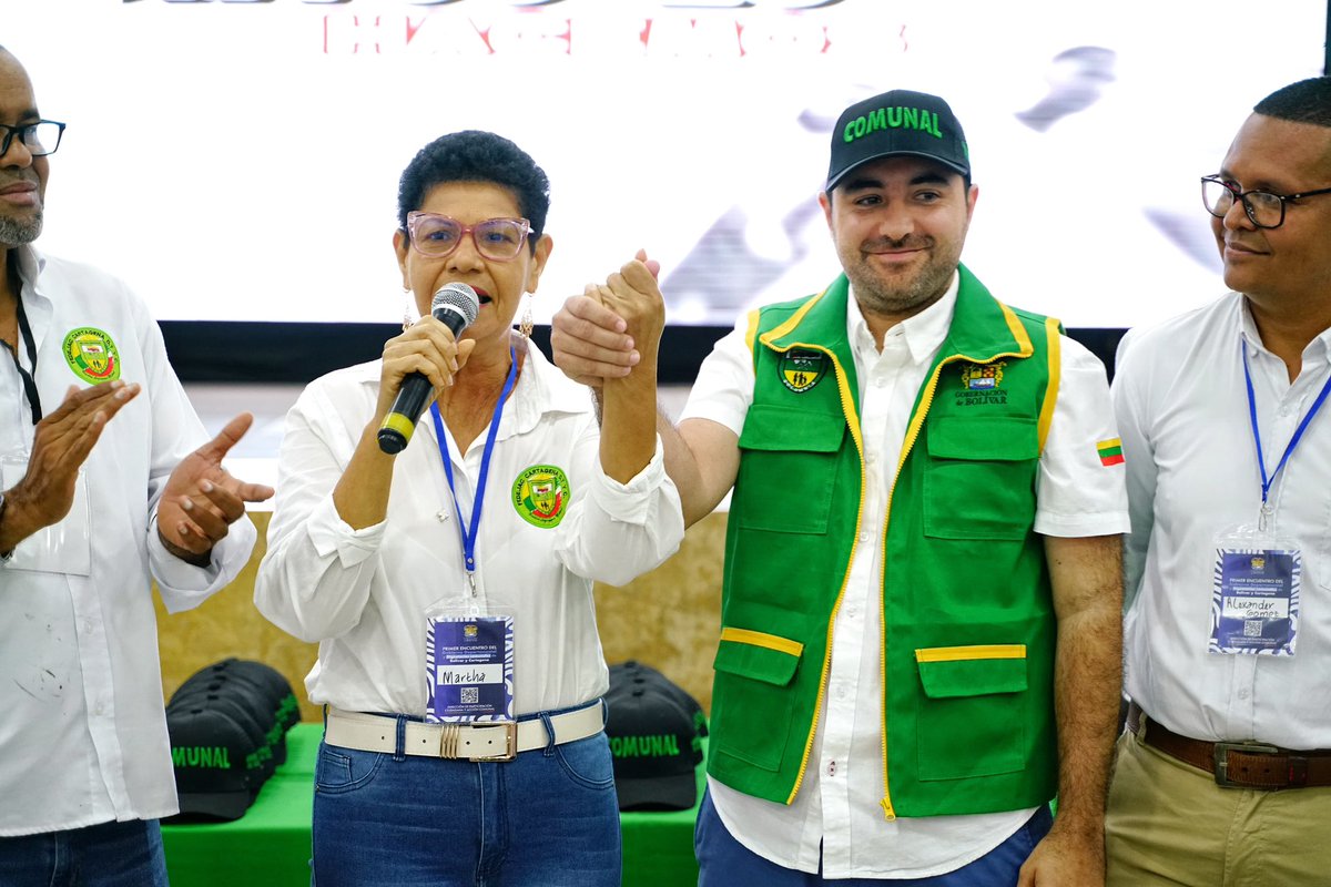 YamilHAranaP's tweet image. ¡La fuerza de la comunidad transformará a Bolívar! Junto a los representantes de las Juntas de Acción Comunal de Cartagena y Bolívar, anunciamos grandes noticias para todas las comunidades. 

Cada líder será el motor del progreso en el departamento. Involucremos a nuestras