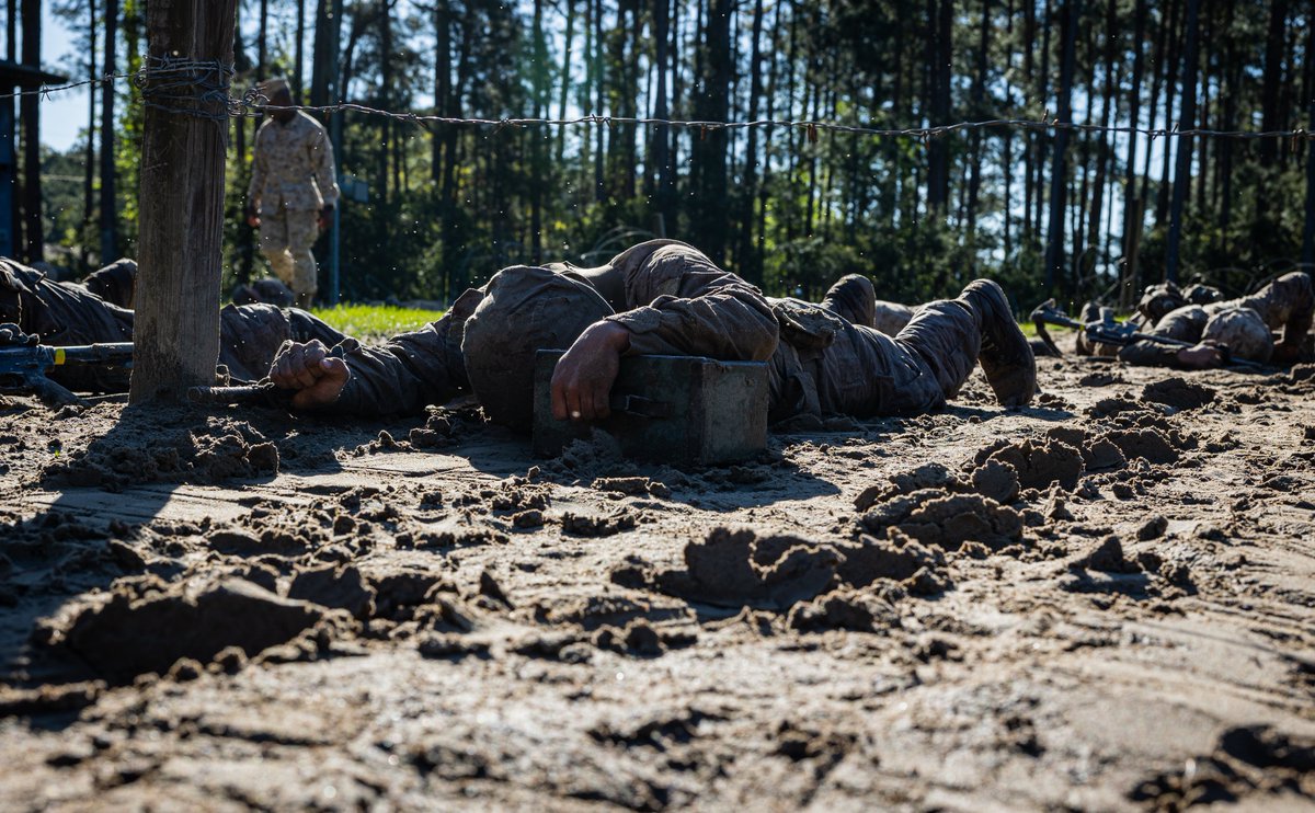 You Have To Earn It! Recruits with Charlie Company, 1st RTBN, complete the Crucible on Marine Corps Recruit Depot Parris Island, S.C., March 28, 2024. The Crucible is a 54-hour culminating event in which the previous 11 weeks of training are put to the test.