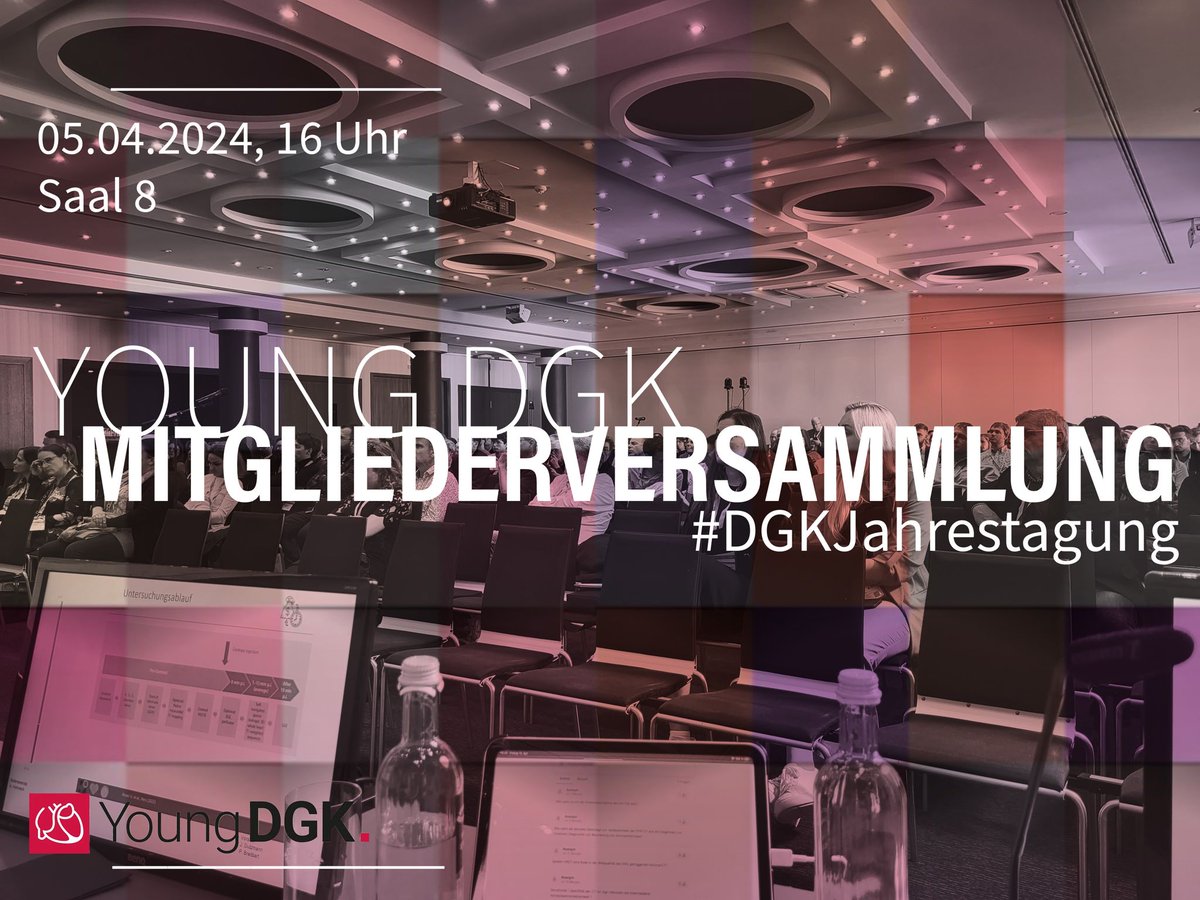 Unbedingt vormerken - unsere Mitgliederversammlung, Freitag 16 Uhr. Informiert Euch vor Ort über alles rund um unsere Sektion #DGKJahrestagung #DGK2024JT @DGK_org @Herzmedizin_de @Hannah_Billig_ @sebFeickert @DjawidHashemi @jochen_dutzmann @Kardiophil @MauraZylla @laura_rottner