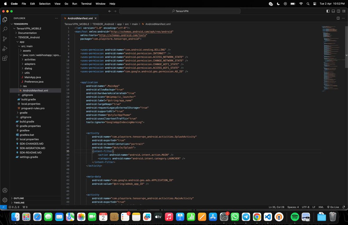 TensorVPN's tweet image. Development of the TensorVPN mobile app is progressing smoothly at an optimal pace. Currently, our team is focused on making the Android version of the app. We anticipate that the app will be live on various platforms soon within next 36 hours.