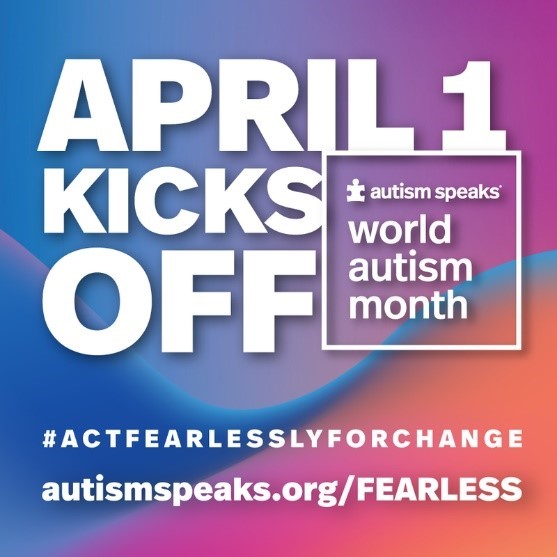 April is #WorldAutismMonth. We all hope for a world where autistic individuals are recognized for their unique contributions and have the opportunities they need to reach their full potential @autismspeaks More info: autismspeaks.org/world-autism-m…