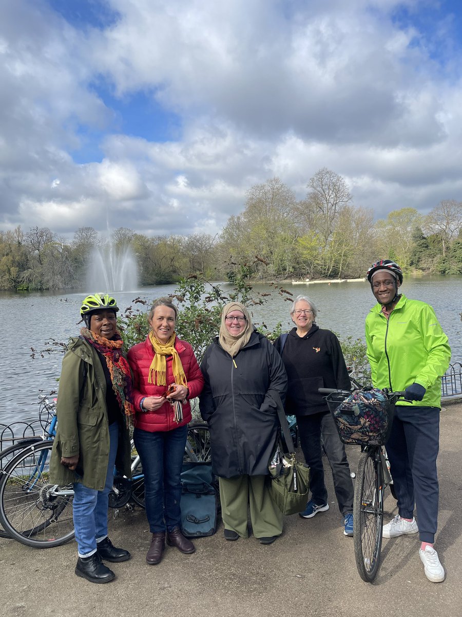 Wonderful ride this morning from Leyton to Victoria Park! One of the lovely ladies rode with several groups and is now thinking about buying her own bike!