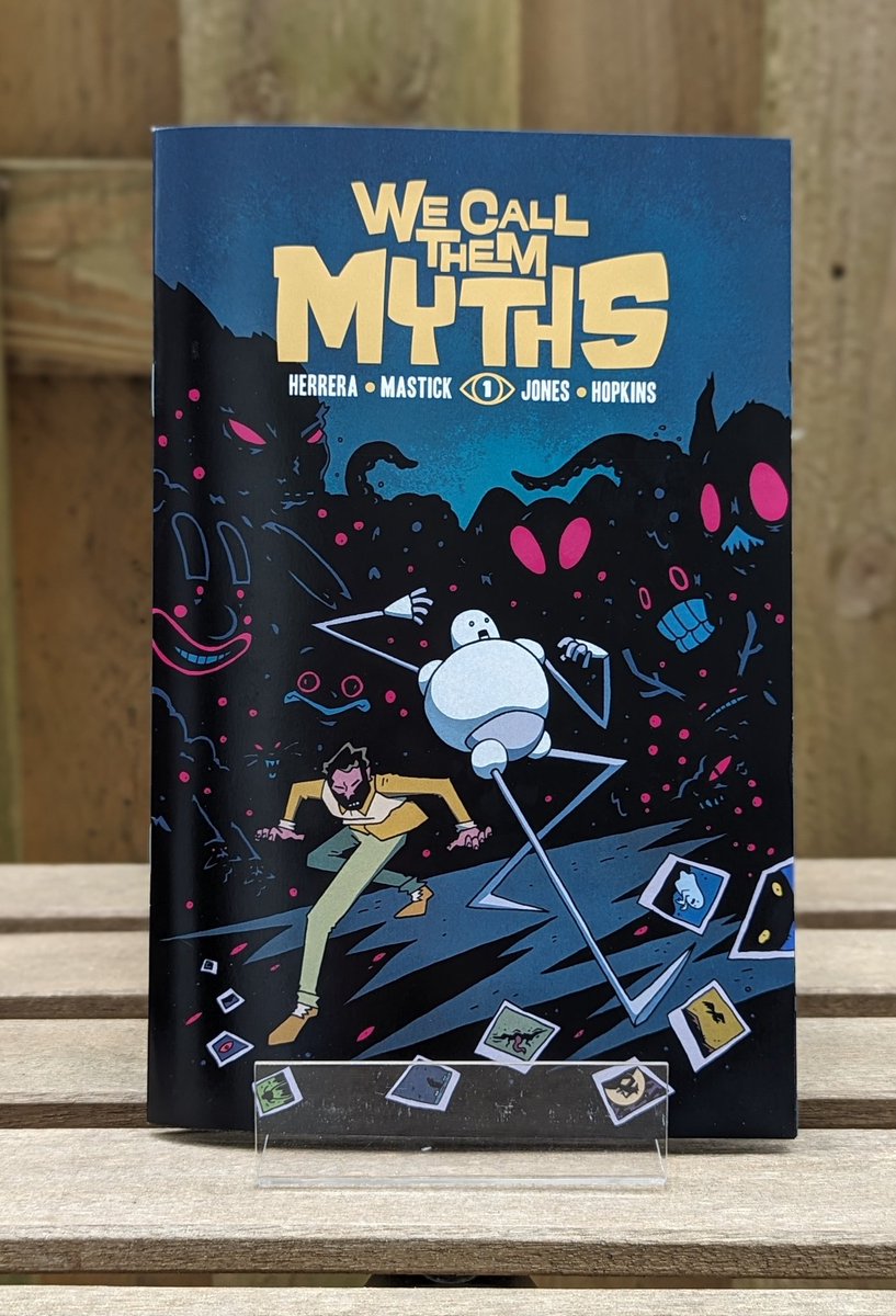WE CALL THEM MYTHS #1 proofs have been delivered and they look awesome! I had to show off the amazing work @ComixWellSpring has done! I'm excited to start sending out the rewards to the Kickstarter backers later this month.👁️