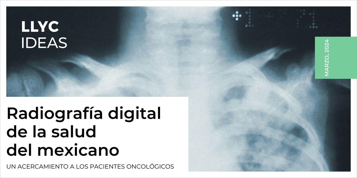 Javmarin's tweet photo. La conversación digital ocupa ya un lugar protagonista en el día a día de quienes padecen una enfermedad oncológica. ¿Qué uso hacen de ella los pacientes mexicanos? Descúbrelo en el #LLYCIDEAS: “Radiografía digital de la salud del mexicano” 👉🏻 https://t.co/eYqN3pbzQd https://t.co/ip8yceptpC