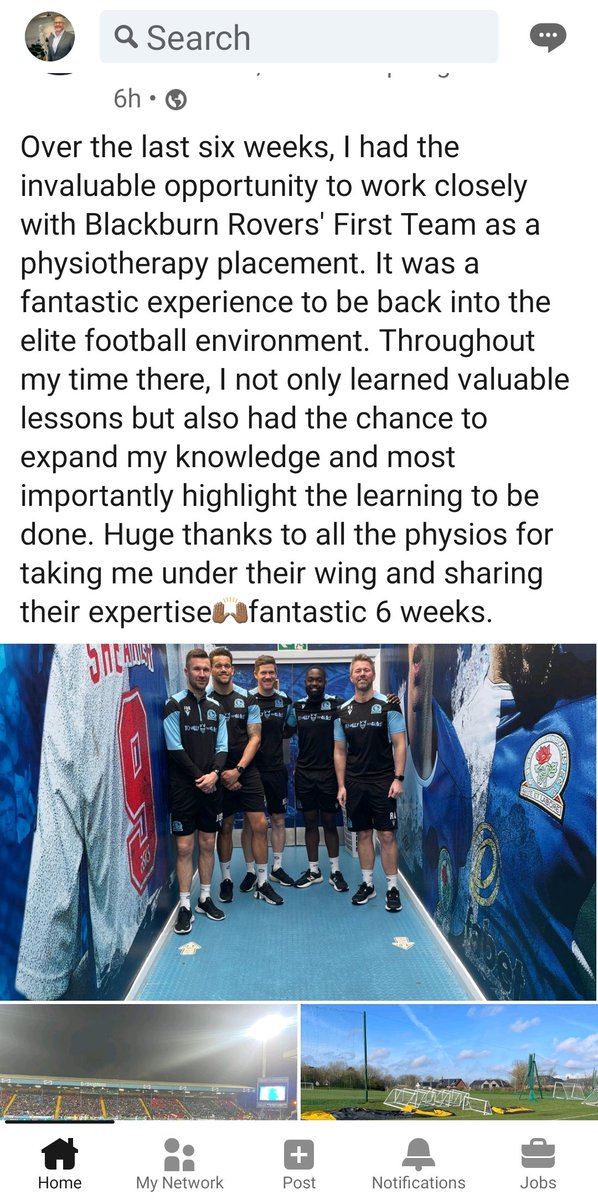 Excellent work by Jonathan Krakue one of our second years who has been working with Blackburn Rovers FC. @UoS_Students @thecsp @thecspstudents