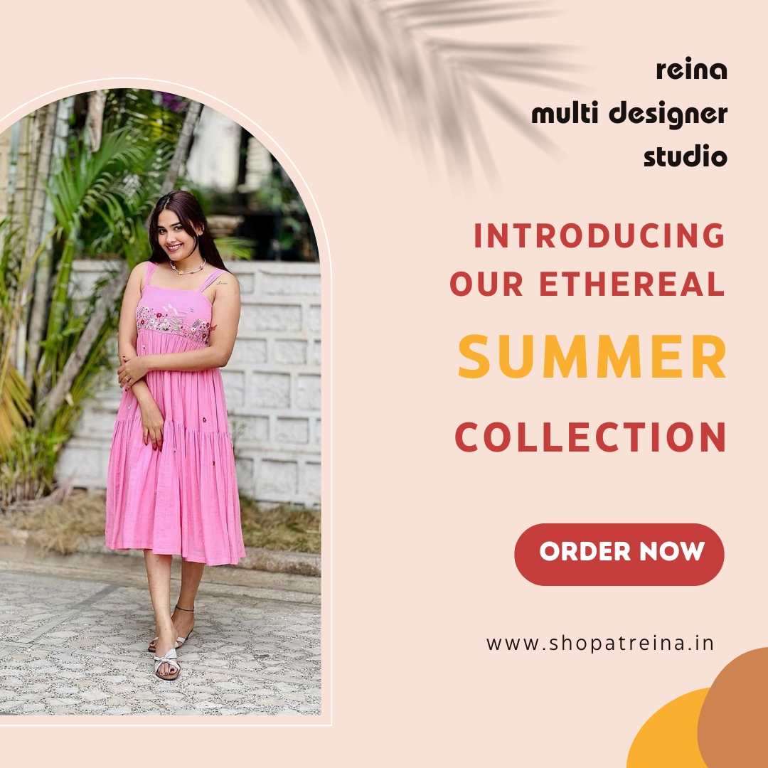 Step into a world of enchantment with our ethereal summer collection Embrace the magic of the season with dreamy designs and whimsical details. Explore the epitome of summer style at Reina Multi Designer Store!

#MagicOfSummer #DreamyDesigns #SummerStyle #ReinaMultiDesignerStore
