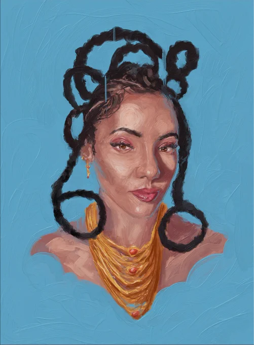 My new painting, a commission.Macy 
