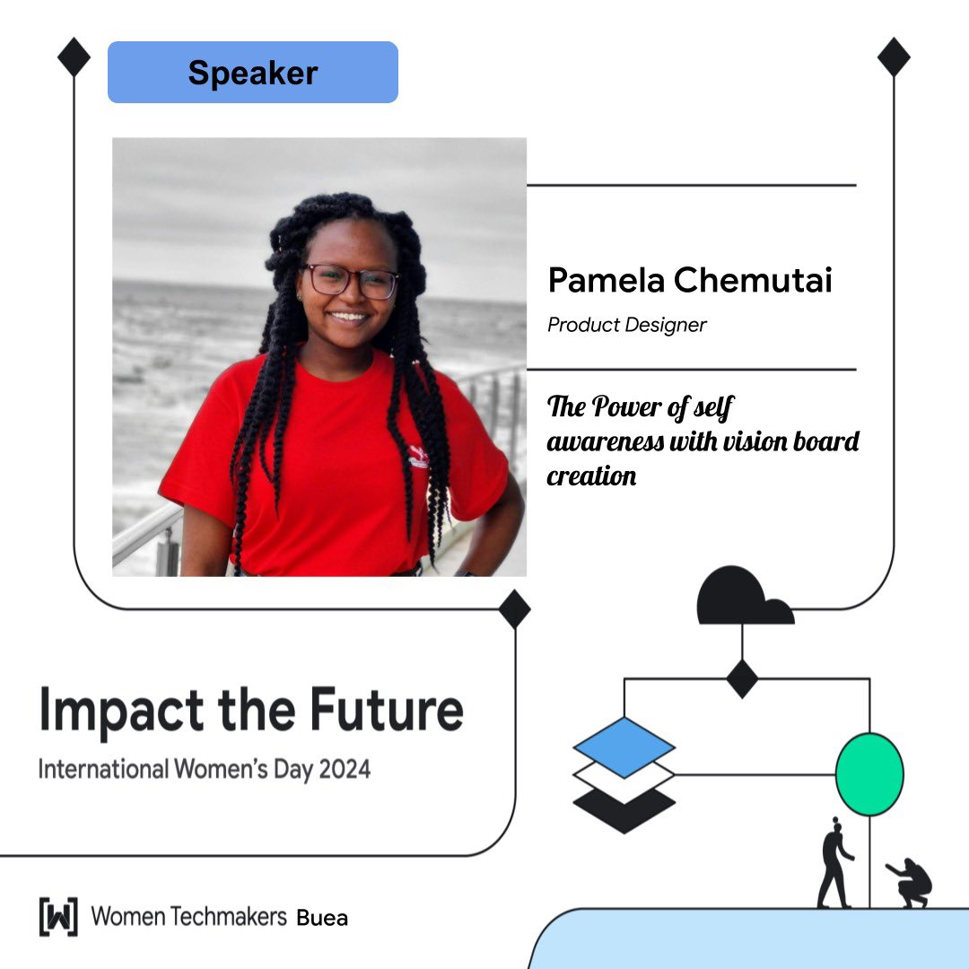 WTMBuea's tweet photo. 💙 Speaker Alert! 🎤💙

🎙️ Pamela Chemutai, Product Designer 

Discover the transformative power of self-awareness with Pamela. Learn how vision board creation helps achieve goals.

Save the date: April 13th, 2024. 📅

🌚 Let’s meet RSVP NOW: 
https://t.co/Ef8C0dU41j https://t.co/6n0XYfrOIp