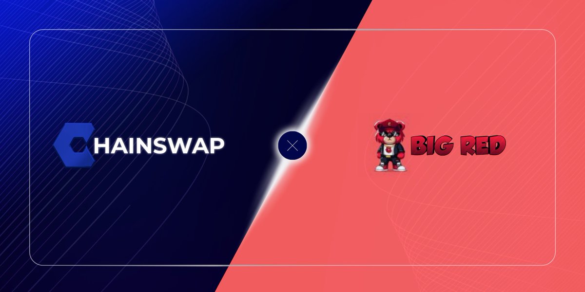 🤝New Partnership Announcement🤝 $CSWAP X $TD We're happy to announce our collaboration with @bigred_TD, now featured as a listed token on our Cross Chain Swap! Welcome to the #ChainSwap Family 🤝