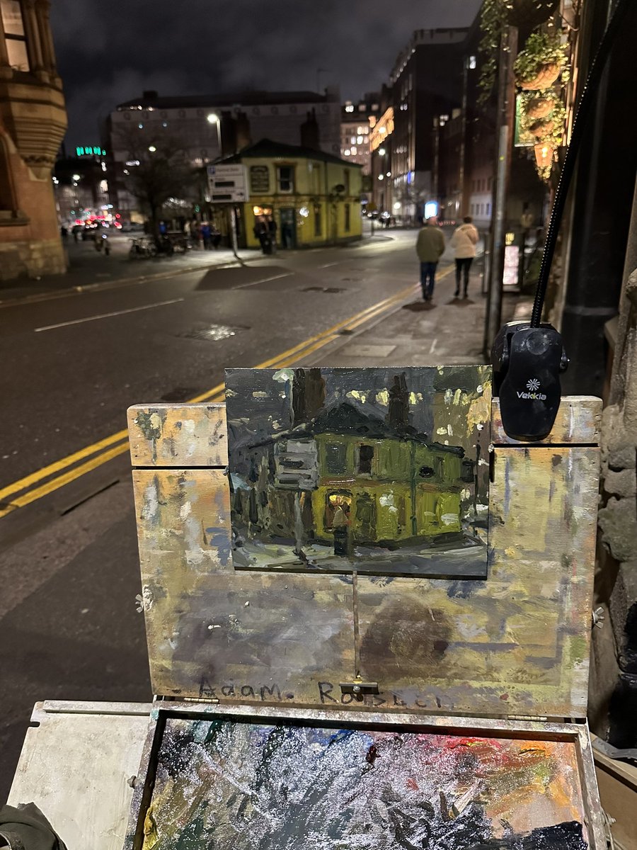 Adam_Ralston's tweet photo. I love painting at night. Can’t say I’ve done it a lot, but hope to do more
#peverilofthepeak #manchester #northernart #artcollector #manchesterpub #artforsale #nocturne https://t.co/UfEyj8ks2P