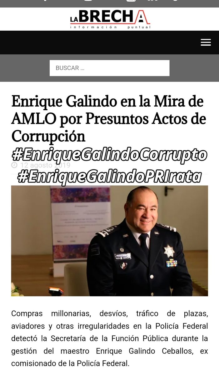 #EnriqueGalindoPrirata
#EnriqueGalindoCorrupto 
El #NarcoPresidenteAMLO30 ya le echó el 👁️a Galindo! Se le olvida que nadie puede ser más corrupto que él y #ElClan