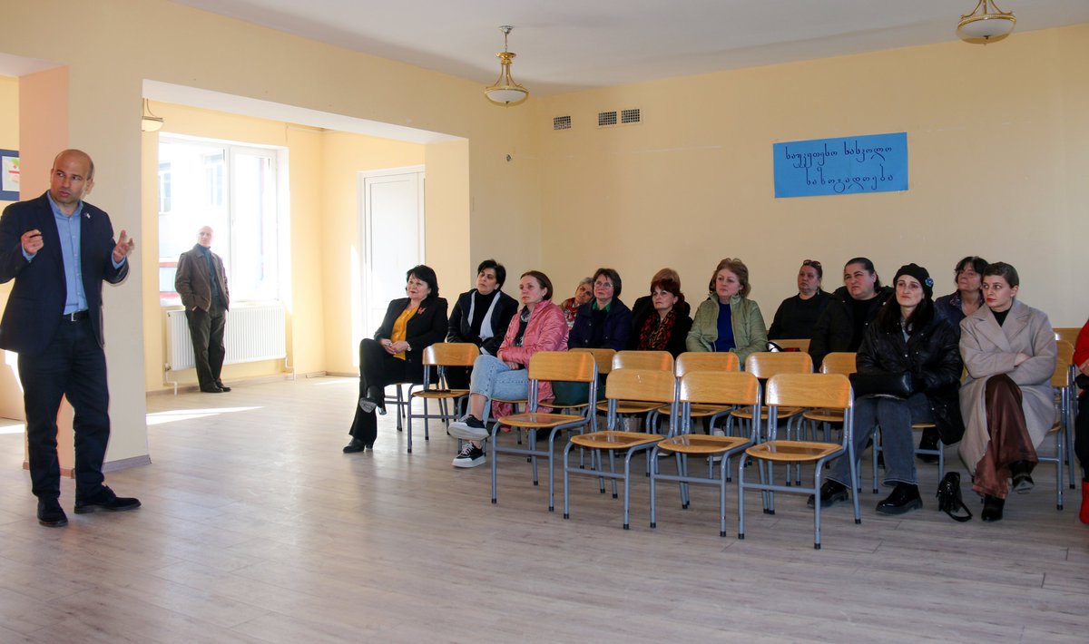 Countering disinformation and anti-western propaganda in #tianeti  municipality. Main target group: school teachers  🇬🇪🇪🇺