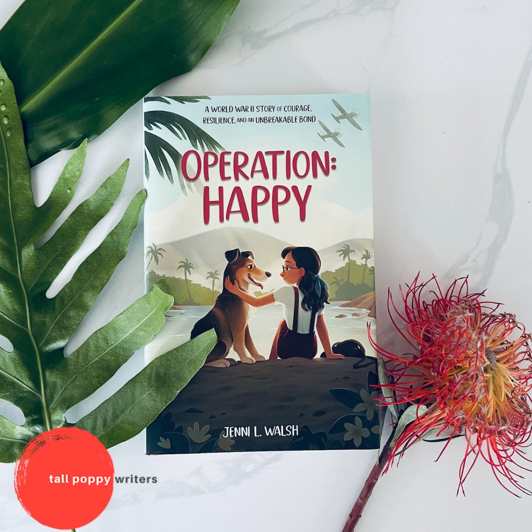 New from my @tallpoppywriter sister @jennilwalsh , Operation: Happy hits shelves today! For ages 8-12 and for all the animal lovers out there, especially us dog lovers. Inspired by a true story.❤️