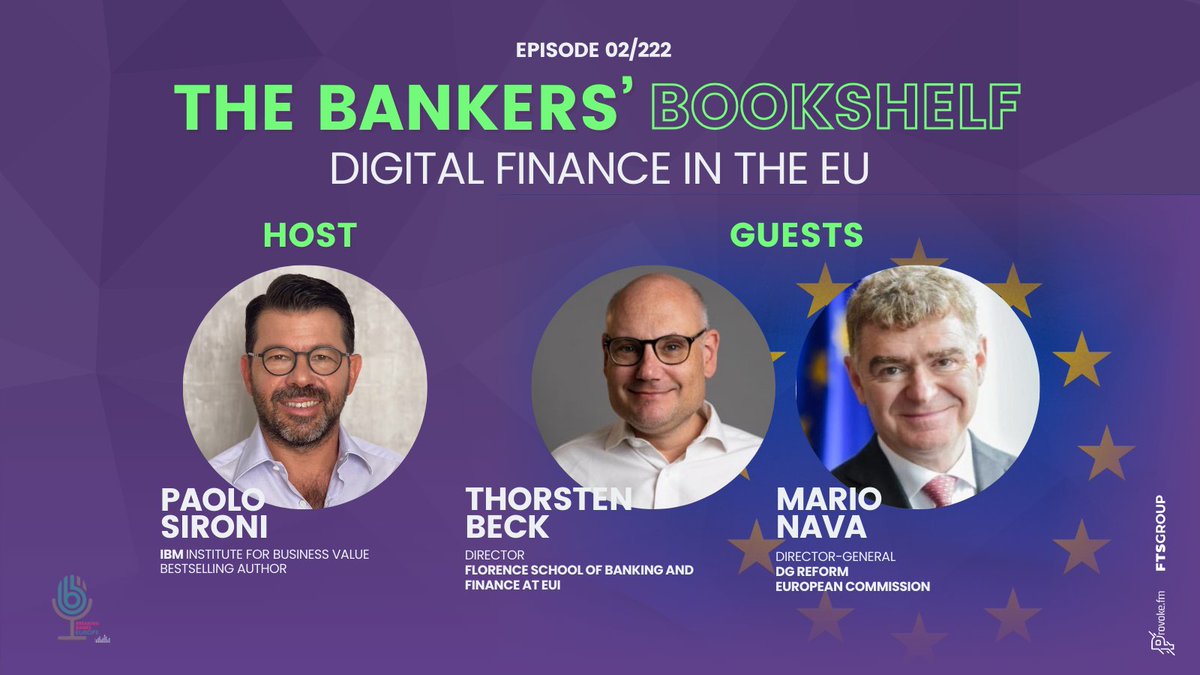 Don't miss the latest episode of THE BANKERS’ BOOKSHELF hosted by @thepsironi! @EU_MarioNava and @TL_Beck_Firenze dive into EU's Digital Finance landscape, discussing AI ethics, cybersecurity, & decentralized finance. Watch here: youtu.be/D7kkzGKYG0E