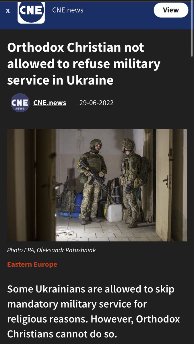 Around Easter time it’s important to remember Ukraine’s US-backed righteous war against Russia includes forcing conscientious objectors to be conscripted into the military.