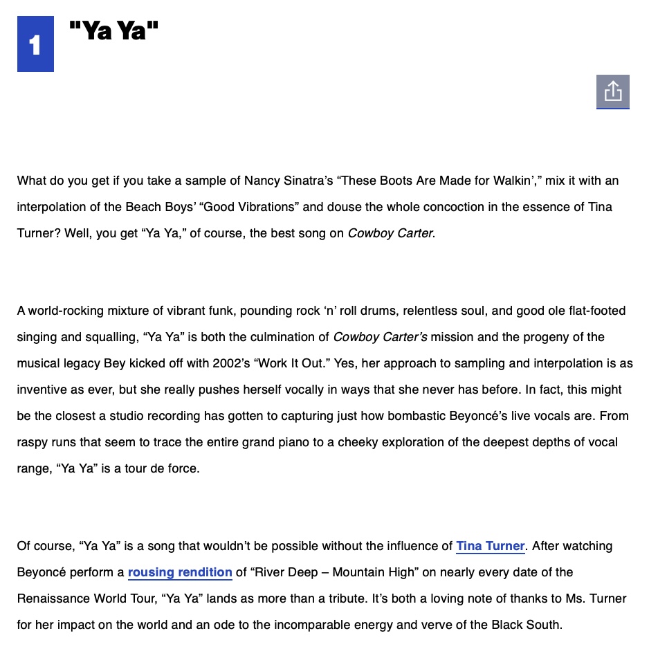 ACT II / COWBOY CARTER!! 
YA YA co-written by me alongside the homies <a href="/cadenza/">cadenza🕊</a> , <a href="/HrryEdwrdsMusic/">Harry Edwards</a> , Giift being a part of this rich, culture shifting record truly feels like a dream come true…thank you Mariel for the trust, <a href="/Beyonce/">BEYONCÉ</a>  you are truly a FORCE - this is SPECIAL ⭐️
