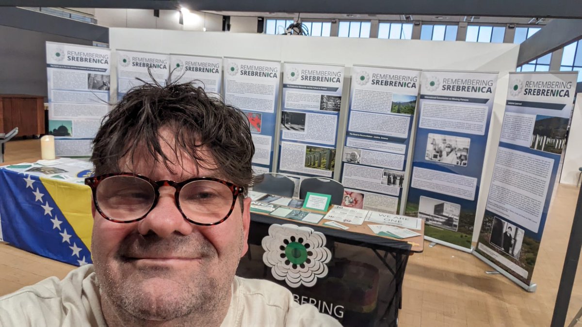 Keep an eye out for our very own @sledgen at #NEU2024 . He will be running his Srebrenica stand. Please go and say hello! @NEUnion