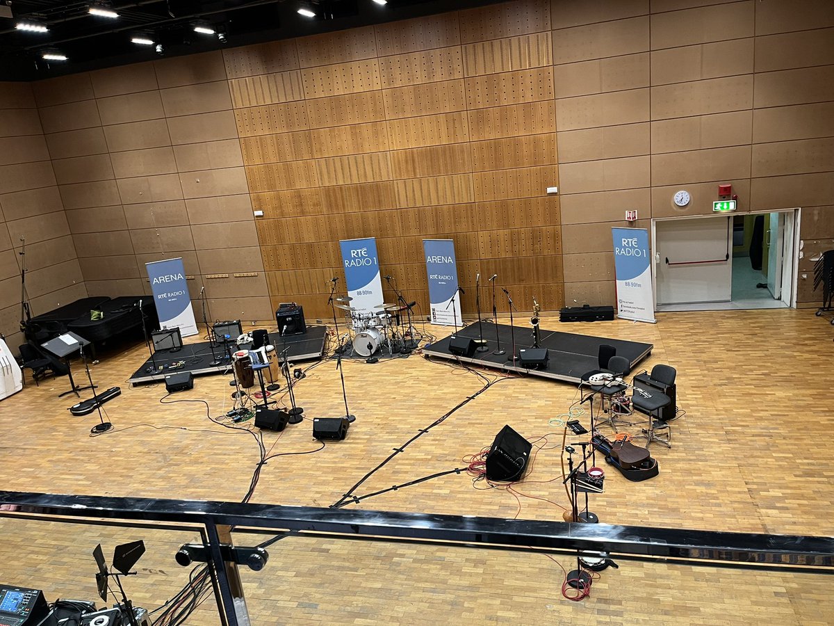 Studio 1 <a href="/RTERadio1/">RTÉ Radio 1</a> all set for the <a href="/RTEArena/">RTE Arena</a> afrobeat live special headlined by <a href="/yankarimusic/">Yankari</a>
