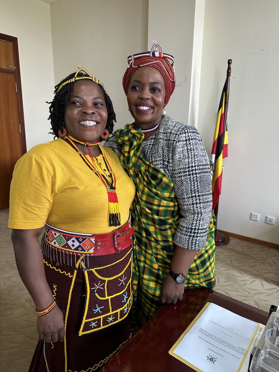 ⁦@anandutu,⁩ Former State Minister for Karamoja Affairs, in the ⁦@OPMUganda⁩, today handed over office to her incoming colleague, Hon Nambozo. Nandutu pledged support to Nambozo who in turn said she would consult the outgoing colleagues on how to manage effectively.