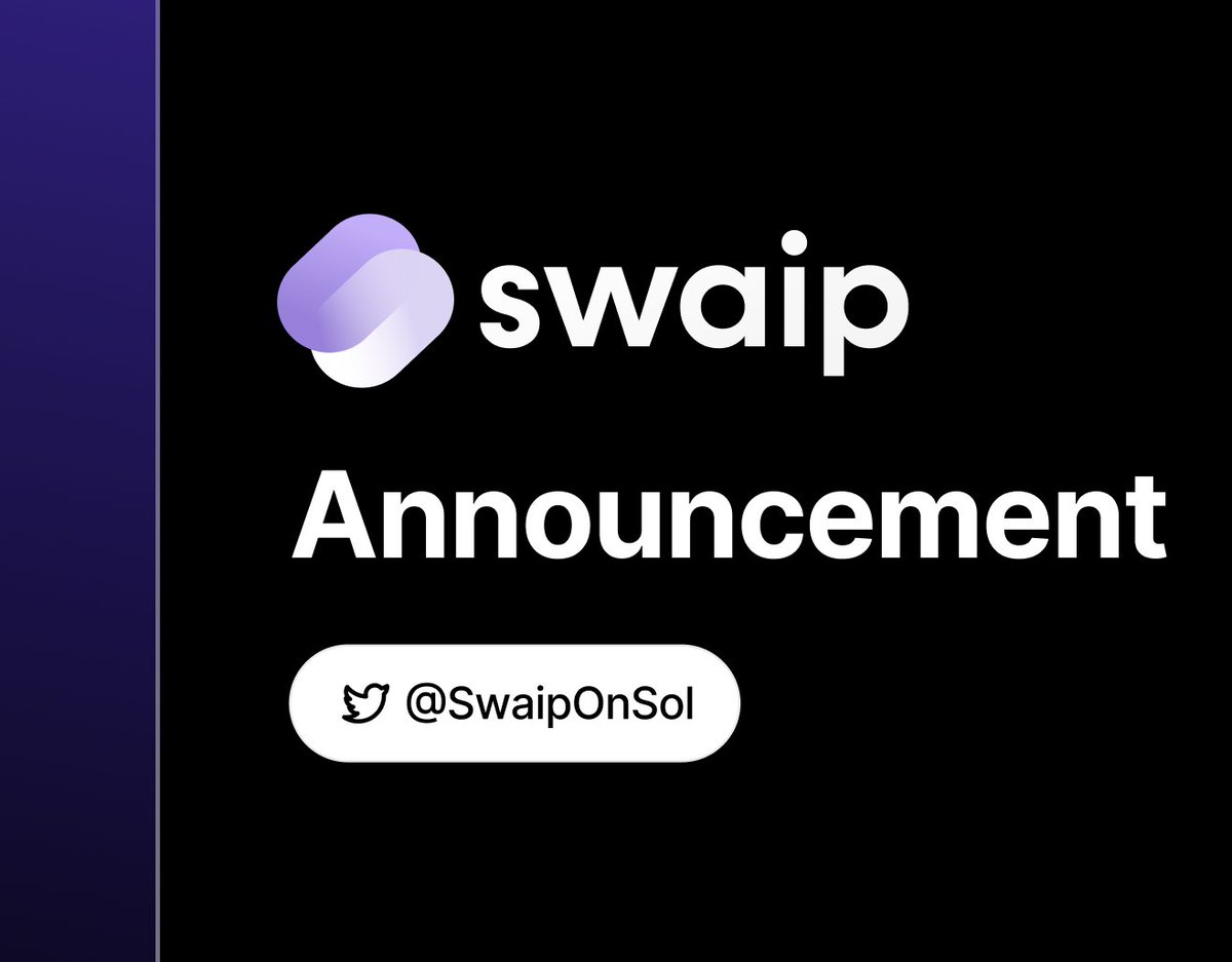 swaiponsol's tweet photo. 🚨Attention🚨We're sorry to let you know that our previous Twitter account was targeted in a sim swap incident. Nonetheless we're determined not to allow this setback to hinder our communication, with our community! Here's our fresh official Twitter handle https://t.co/UgW9yTVZi8