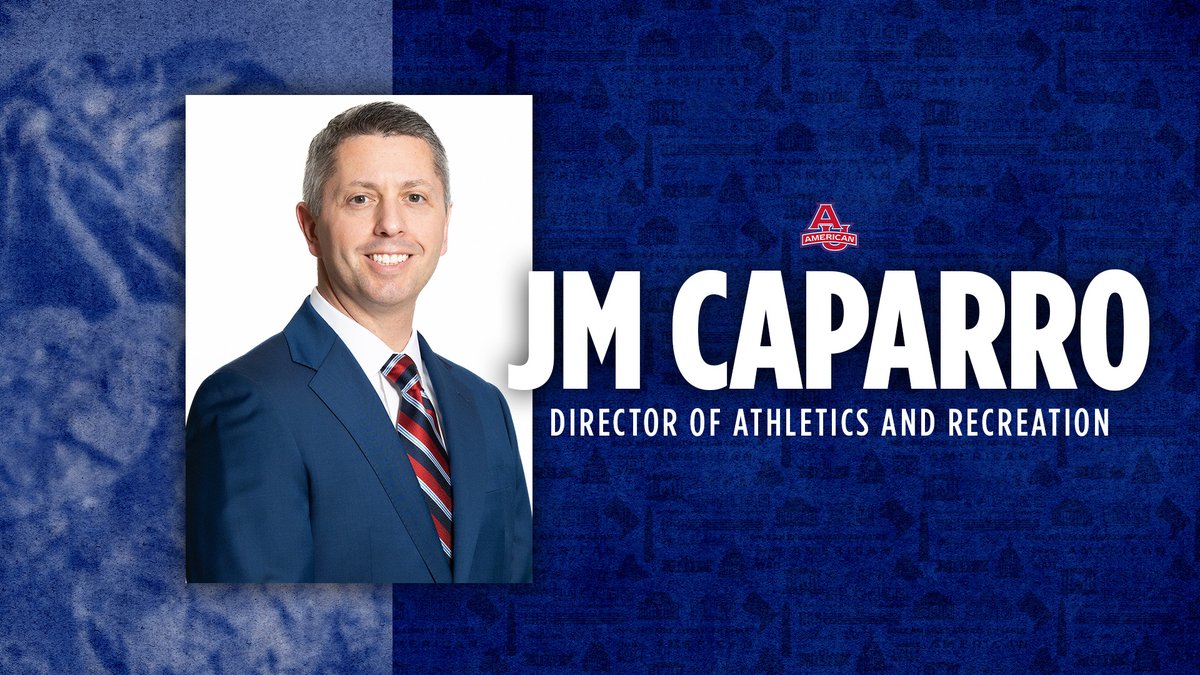 AUeagles's tweet photo. Thrilled to announce the hire of JM Caparro as the 15th Director of Athletics and Recreation at American University!

Caparro, who comes to AU after nine years at Boston College, will officially join the department in June. 🦅

📰 » https://t.co/uB4kTGIh2l https://t.co/PQcylyVU0y