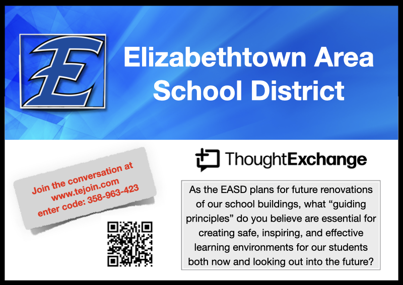 etownPAschools's tweet photo. EASD is gearing up for school renovations, with the secondary school complex set to undergo renovation as the next phase. 

Add your ideas and rates those of others here⬇️
https://t.co/b2qdrNux0W https://t.co/cD4FJSRejl