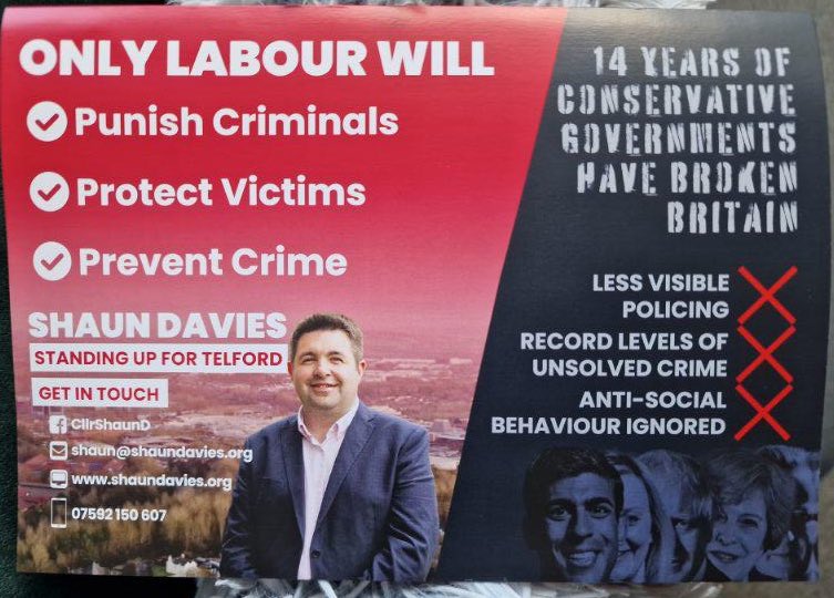 “Only Labour will protect victims” in Telford. Tell that to the hundreds of little girls that were groomed, raped and killed by Pakistani-Muslim gangs under Labour’s watch.