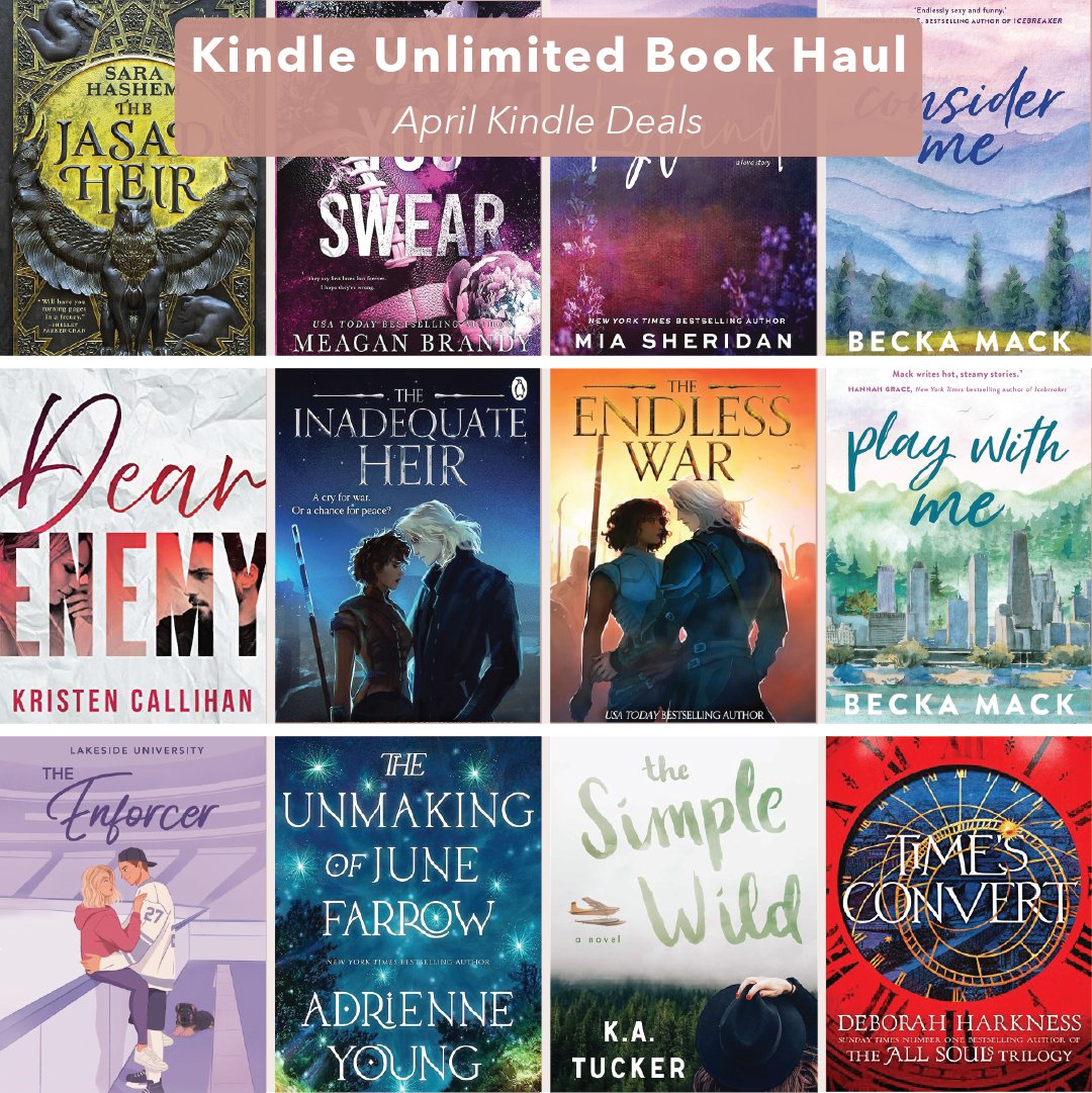 All the books I purchased in April's Kindle Deals! Massive credit to @welshbookfairy  for compiling the deals every month so I can continue my book buying addiction 🥰

#bookhaul #KindleDeal #kindlemonthlydeal