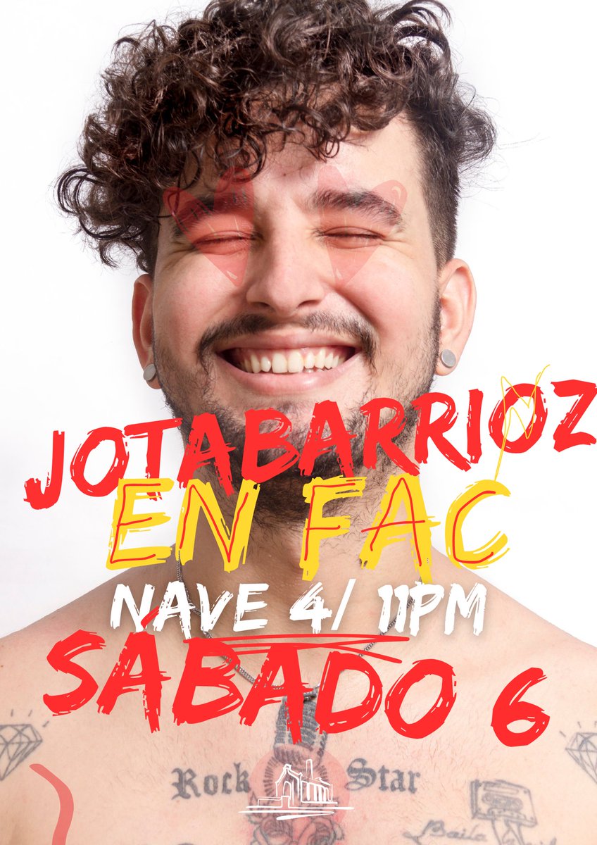 Nos vemos este sábado en @fabricadeartecu 💛⚡️ COMPARTE!