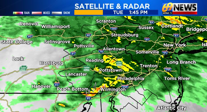 It's a sloppy mess out there today. Periods of rain, some heavy, will last through tonight and tomorrow. Stay alert for reduced visibility from the heavy rain and some fog. #pawx #njwx