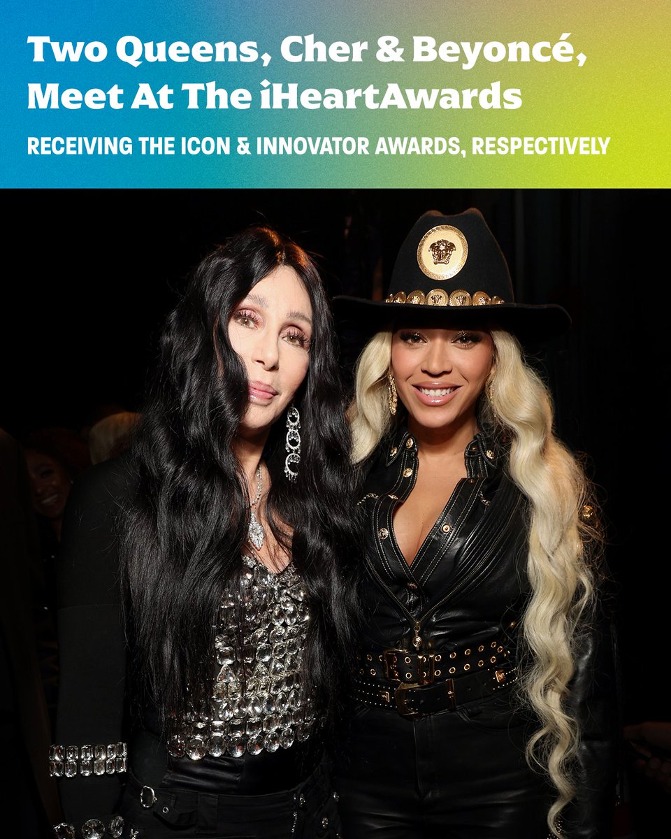 This photo of @cher & @Beyonce at the #iHeartAwards2024 HEALED me in ways I didn't know I needed to be healed ❤️‍🩹