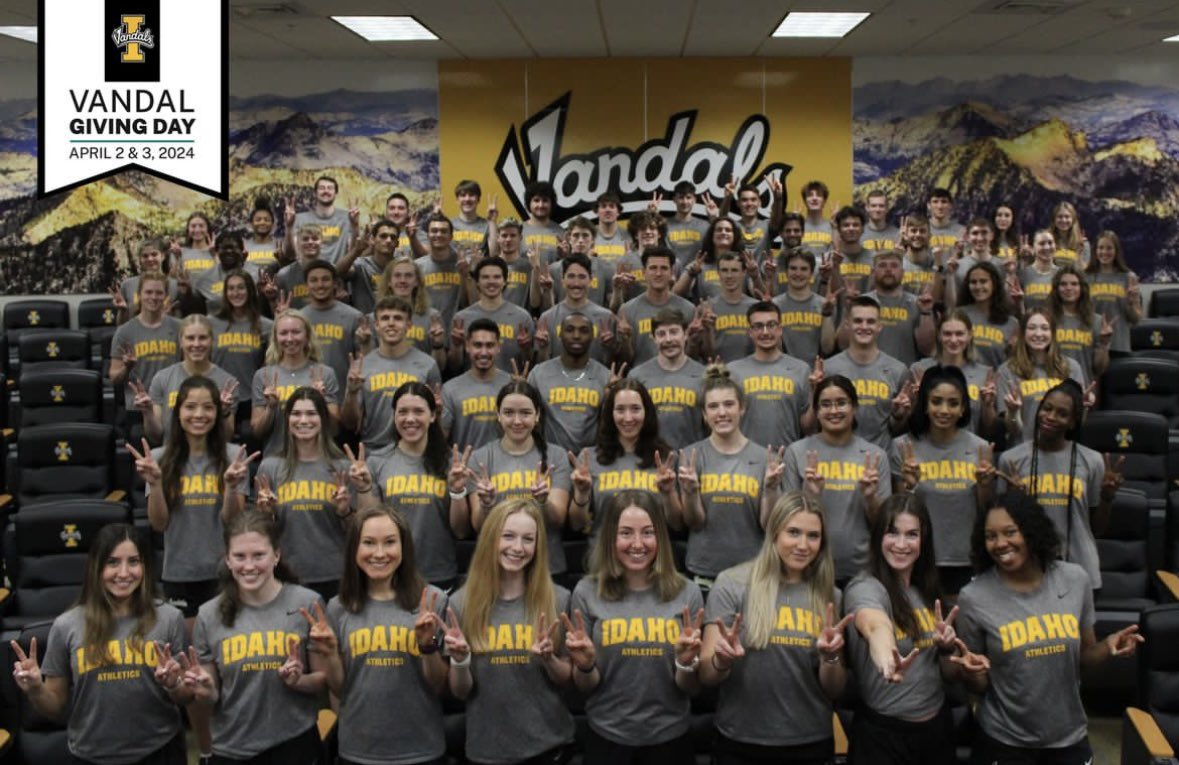 We invite you to join the Vandal family as we come together for 1,889 minutes to celebrate Vandal Giving Day and the positive impact your generosity creates for student-athletes at the University of Idaho! Every gift in any amount makes a difference!

➡️ vandalsgive.uidaho.edu/giving-day/805…
