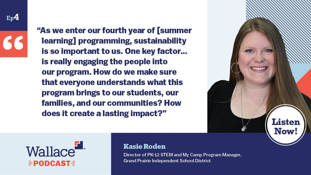 “Everyone is involved,” shared @grandprairieisd Kasie Roden. Learn how steering committees have played a pivotal role in keeping their #summerlearning programs running year after year: bit.ly/42a4A3o