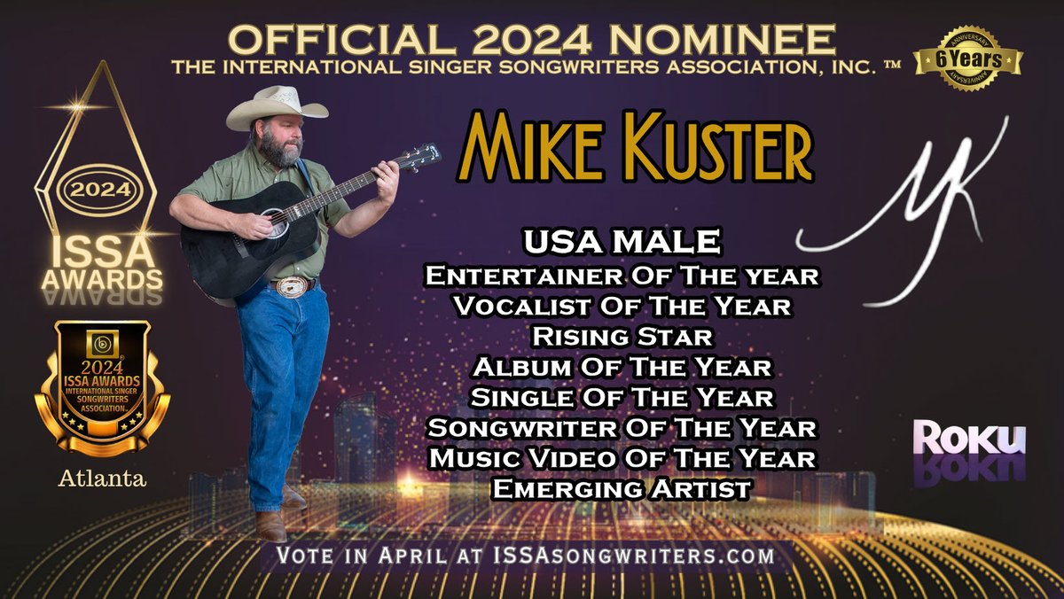 I've been nominated in a few categories for the ISSA Awards this year! Now, I need your help by voting every day this month for me in each of these categories to get me to the final round of voting by the official judges! You can vote at poll-maker.com/QWQ190JOK
